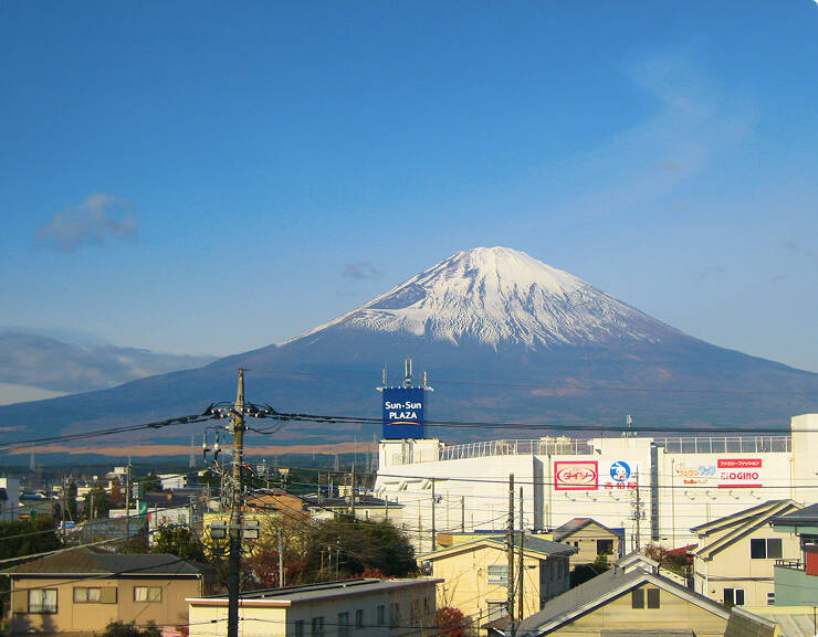 客室から見える富士山:ホテルセレクトイン富士御殿場